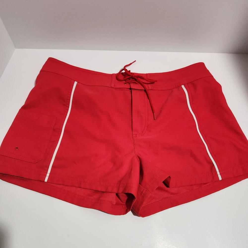 Jag Board Shorts Women's Built-In-Brief Drawstring Waist Swimwear